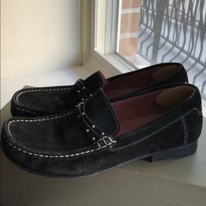 Cole Haan black suede loafer, size 6